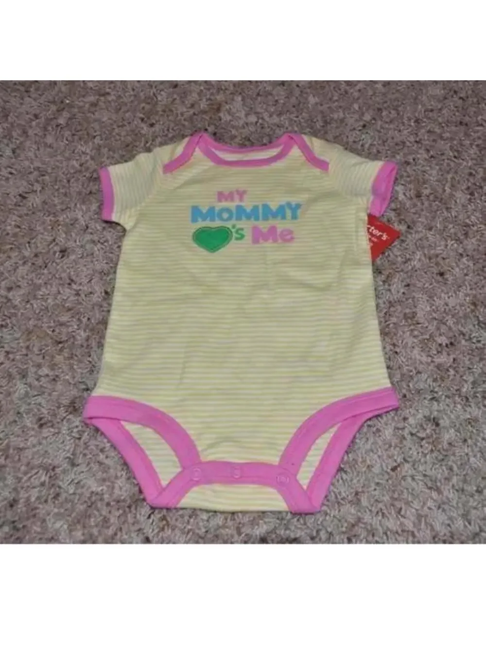 3 Pc Summer Bodysuits Girls 9 months Easter, Mommy Love Me, Floral Baby